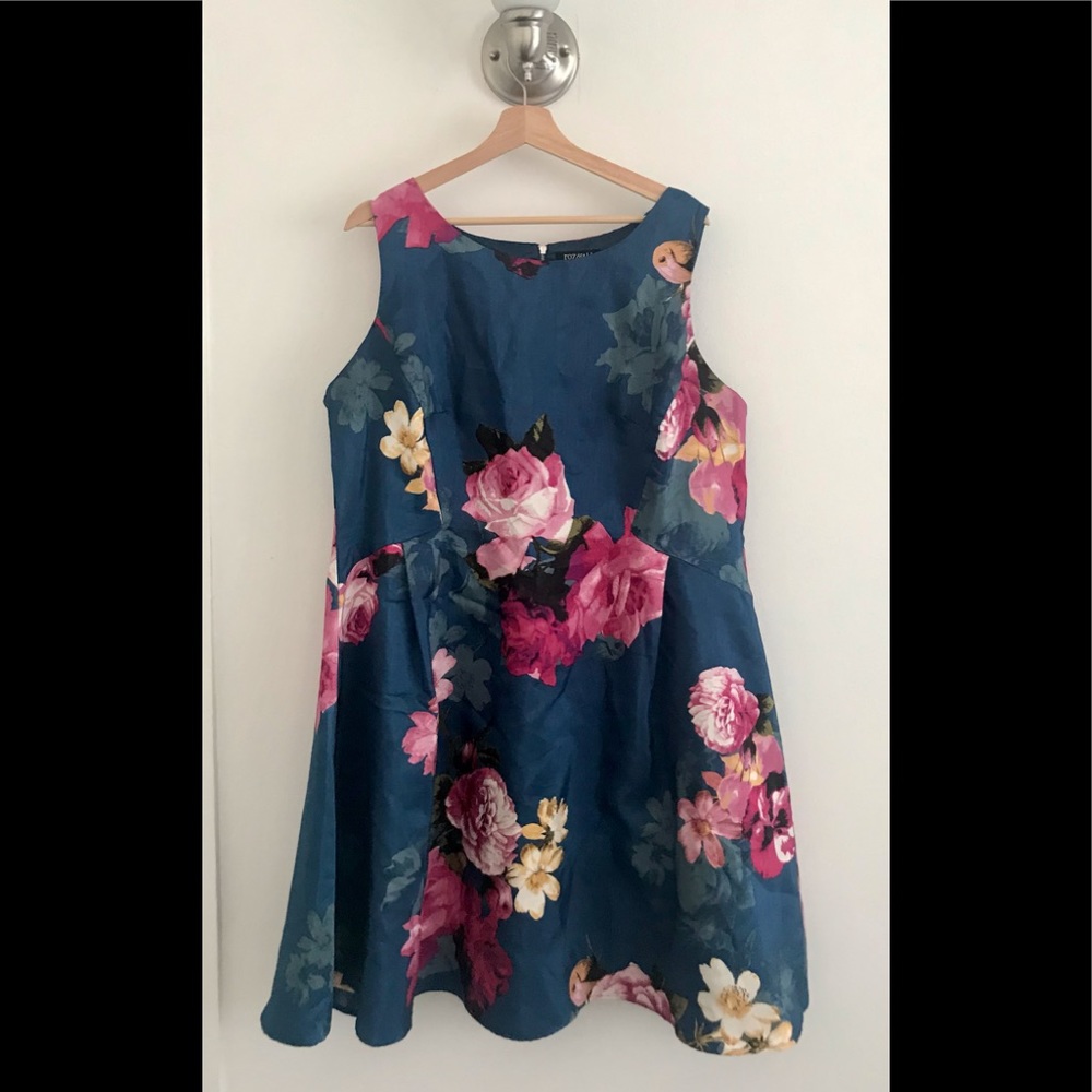 Navy Floral dress